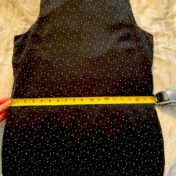 EVAN PICONE Sleeveless dress black w/ white stars EUC Size 14. Wedding wearable - Picture 8 of 8